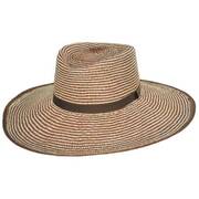 Two Tone Panama Straw Planter Hat