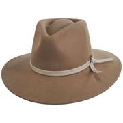 Joanna Packable Wool Felt Fedora Hat - Desert