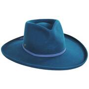 Vintage Couture Revel Heart Wool Felt Rancher Fedora Hat