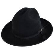 Zamora Wool Felt Cattleman Western Hat - Black