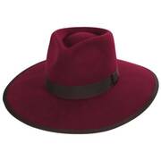Adore You Wide Brim Wool Felt Fedora Hat