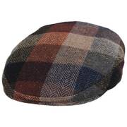 Herringbone Squares Donegal Tweed Wool Ivy Cap - Multi