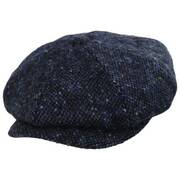 Glenborin Marl Donegal Tweed Wool Newsboy Cap