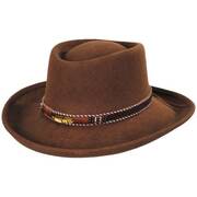Belted Southwest Wool Felt Gambler Hat