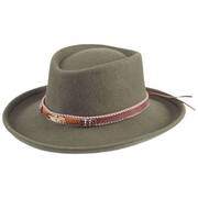 Belted Southwest Wool Felt Gambler Hat
