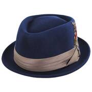 Stout Wool Felt Diamond Crown Fedora Hat