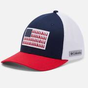 Tree Flag Mesh Flexfit Fitted Baseball Cap - Red/White/Blue