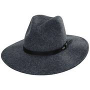 Field Proper Wool Felt Fedora Hat - Dark Gray