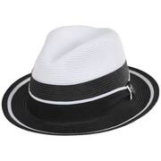Rodano Poly Braid Two Tone Fedora Hat