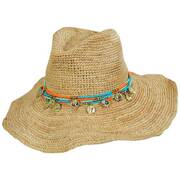 Ibiza Crochet Raffia Straw Western Hat