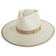Jo Palm Straw Rancher Fedora Hat