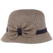 Toyo Straw Bow Cloche Hat