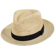 Racer Panama Straw Fedora Hat