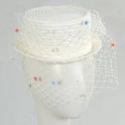 Hattie Veiled Mini Top Hat