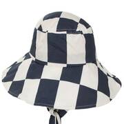 Jasper Checkerboard Cotton Packable Bucket Hat