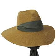 Emelia Scarf Toyo Braid Safari Fedora Hat