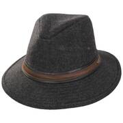 Hoagy Wool Blend Safari Fedora Hat