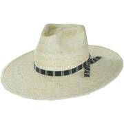 Leigh Palm Straw Fedora Hat - Natural