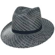 Phineas Two-Tone Panama Straw Fedora Hat