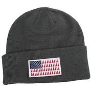 Tree Flag Cuff Knit Beanie Hat