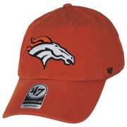 Denver Broncos NFL Clean Up Strapback Baseball Cap Dad Hat