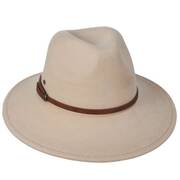 Brigitta Wool Felt Safari Fedora Hat