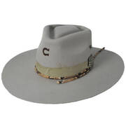 Spear Point Wool Felt Rancher Fedora Hat