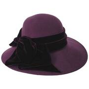 Velvet Waterfall Wool Felt Lampshade Dress Hat
