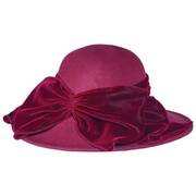 Velvet Waterfall Wool Felt Lampshade Dress Hat