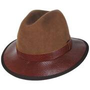 Rhea Wool and Leather Safari Fedora Hat