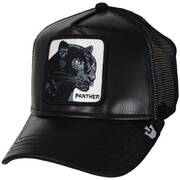 Truth Will Prevail Panther Leather Mesh Trucker Snapback Baseball Cap