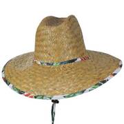 Kenny Philodendron Straw Lifeguard Hat