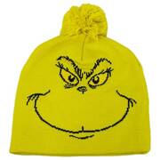Grinch Pom Knit Beanie Hat
