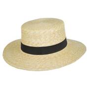 Spencer Wheat Straw Boater Hat