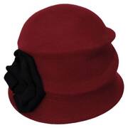 Alexandrite Wool Felt Cloche Hat