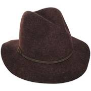 Mystery Wool Felt Safari Fedora Hat