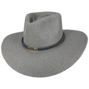 Smokey Bangora Straw Fedora Hat