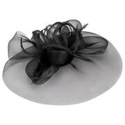 Firework Horsehair Mesh and Feather Fascinator Hat