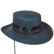 Plume Toyo Straw Boater Hat