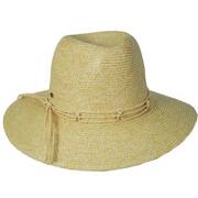 Llana Toyo Braid Straw Safari Fedora Hat