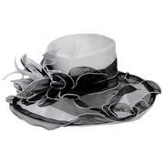 Two-Tone Organza Lampshade Hat