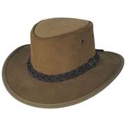 Cattle Suede Leather Foldaway Drover Hat