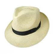 Retro Panama Straw Fedora Hat