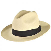 B2B Jaxon Brisa Panama Straw Fedora Hat
