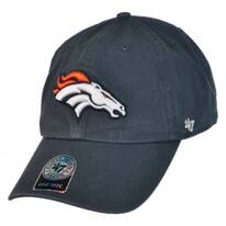 Denver Broncos NFL Clean Up Strapback Baseball Cap Dad Hat