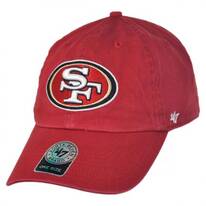 San Francisco 49ers NFL Clean Up Strapback Baseball Cap Dad Hat