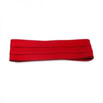 Cotton Twill 3-Pleat Puggaree Hat Band - Red