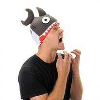 Shark Attack Knit Beanie Hat