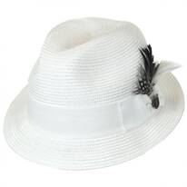 Belmont Braid Pinch Crown Stingy Brim Fedora Hat