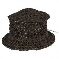 Veggie Fiber Straw Crochet Bucket Hat